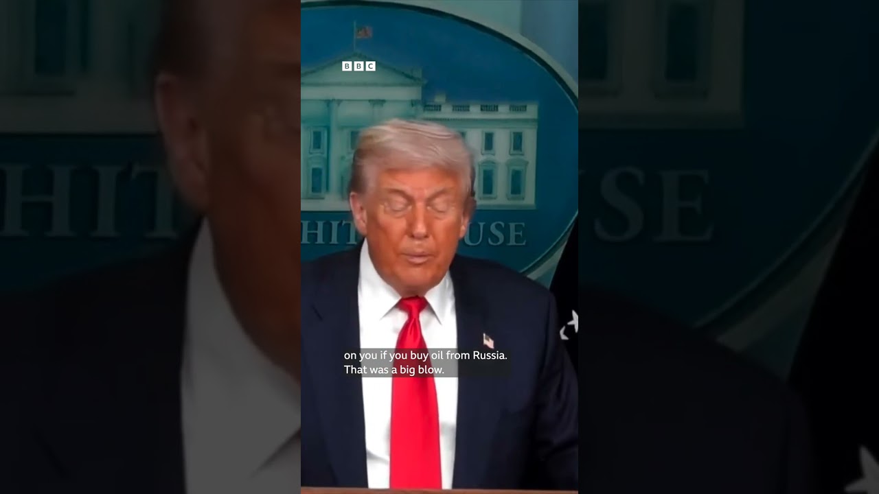 Tariffs on India are a 'big blow' for Russian economy: Donald Trump | BBC News India