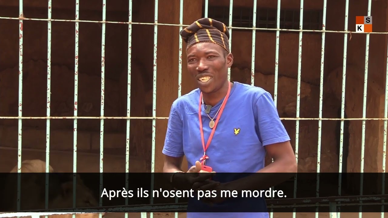 Abdoulaye s'occupe des animaux du musée national Boubou-Hama de Niamey