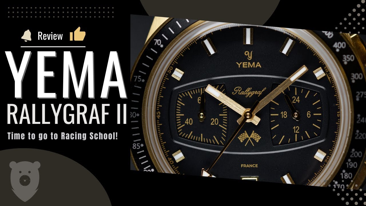 Yema Rallygraf Meca-Quartz II — Школа классических гонок. Чёрно-золотой — залог победы!