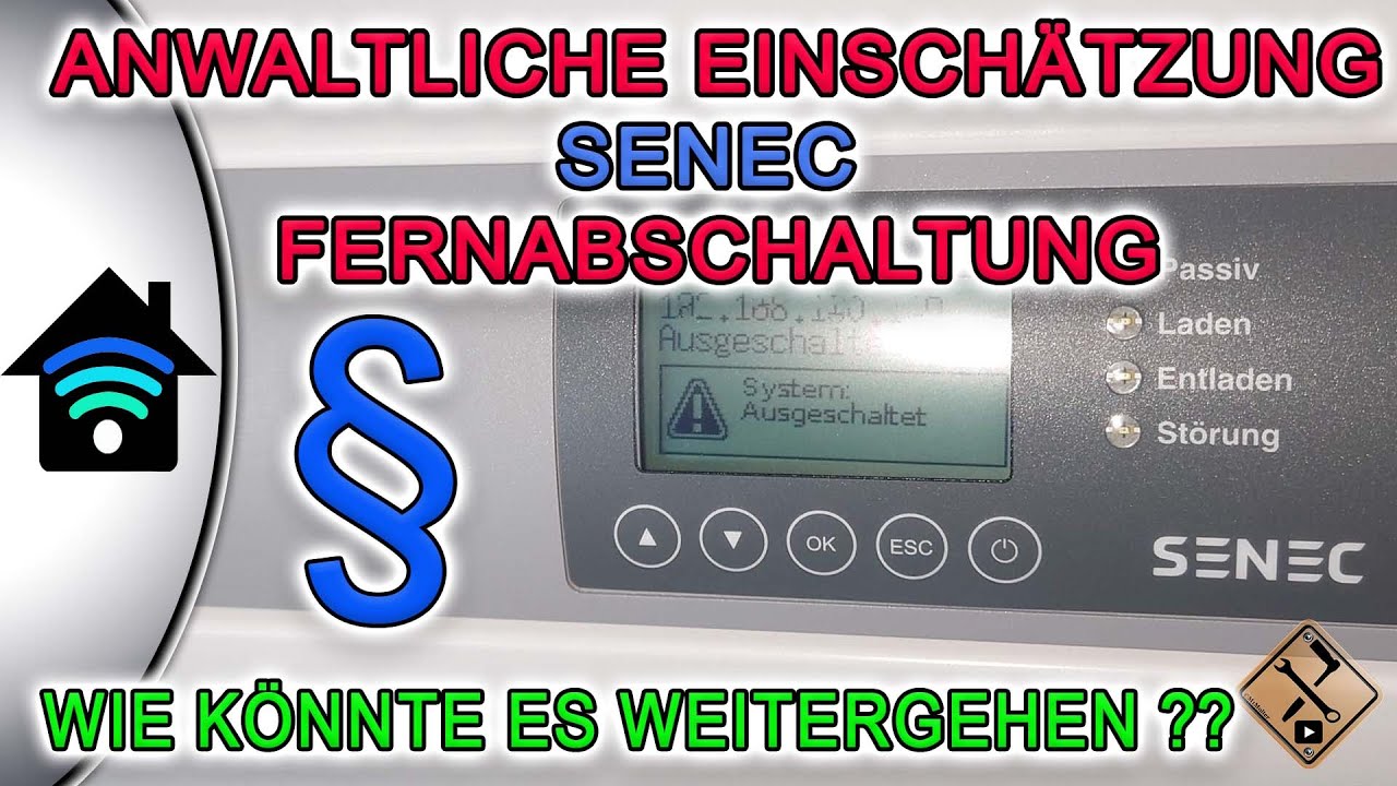 Senec Fernabschaltung 😮 Anwaltliche Einschätzung 👉⚠️ Stromspeicher gedrosselt? 🤔Was kann ich tun?