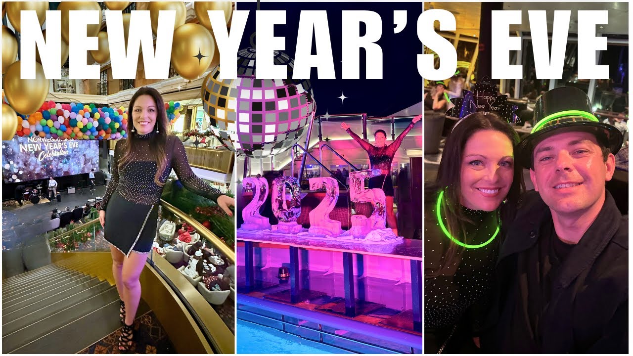 Celebrating NEW YEAR'S EVE on a Cruise Ship! | Norwegian Spirit