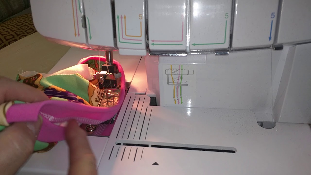 Coverstitching a neckband