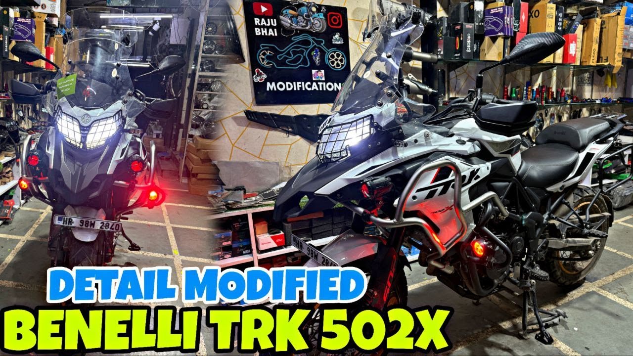 BENELLI TRK 502X ki Premium Detailing Modification | Tagda Touring Ready kardia | SS Crash Guard |