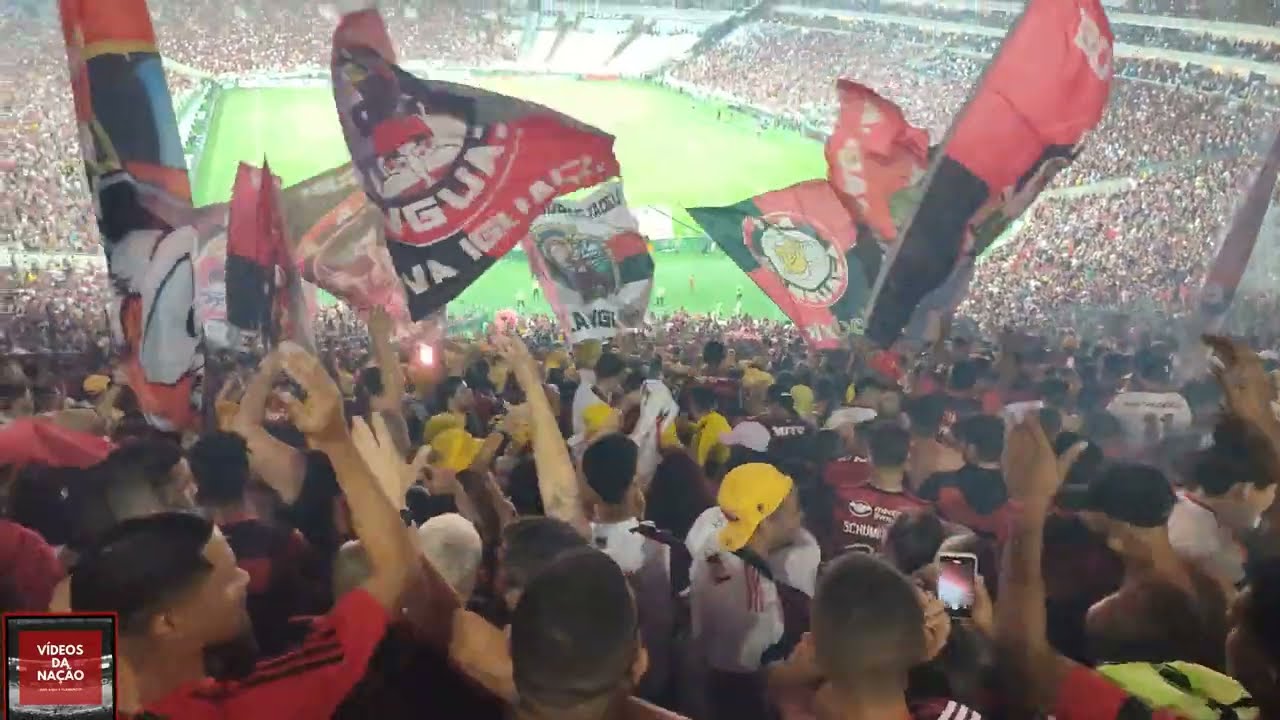 ACABOU O AMOR ISSO AQUI VAI VIRAR O INFERNO - EXPLOSÃO DA TORCIDA DO FLAMENGO NO 1º GOL - 4K
