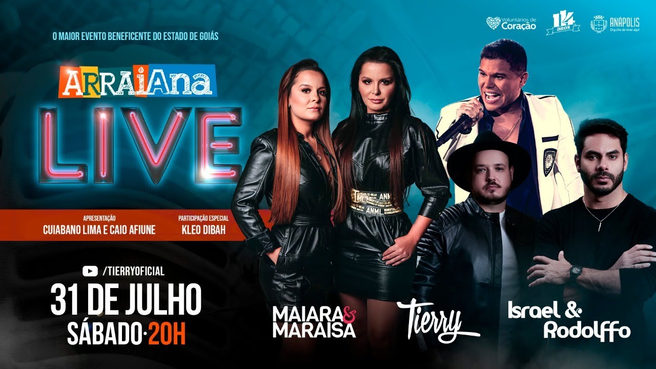 Live #Arraiana — Tierry, Israel e Rodolffo, Maiara e Maraisa