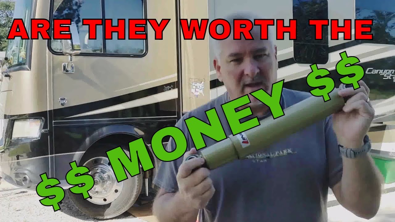 NEW shocks on the Motorhome | ARE THEY WORTH $90 MORE PER SHOCK , YES THEY ARE!!