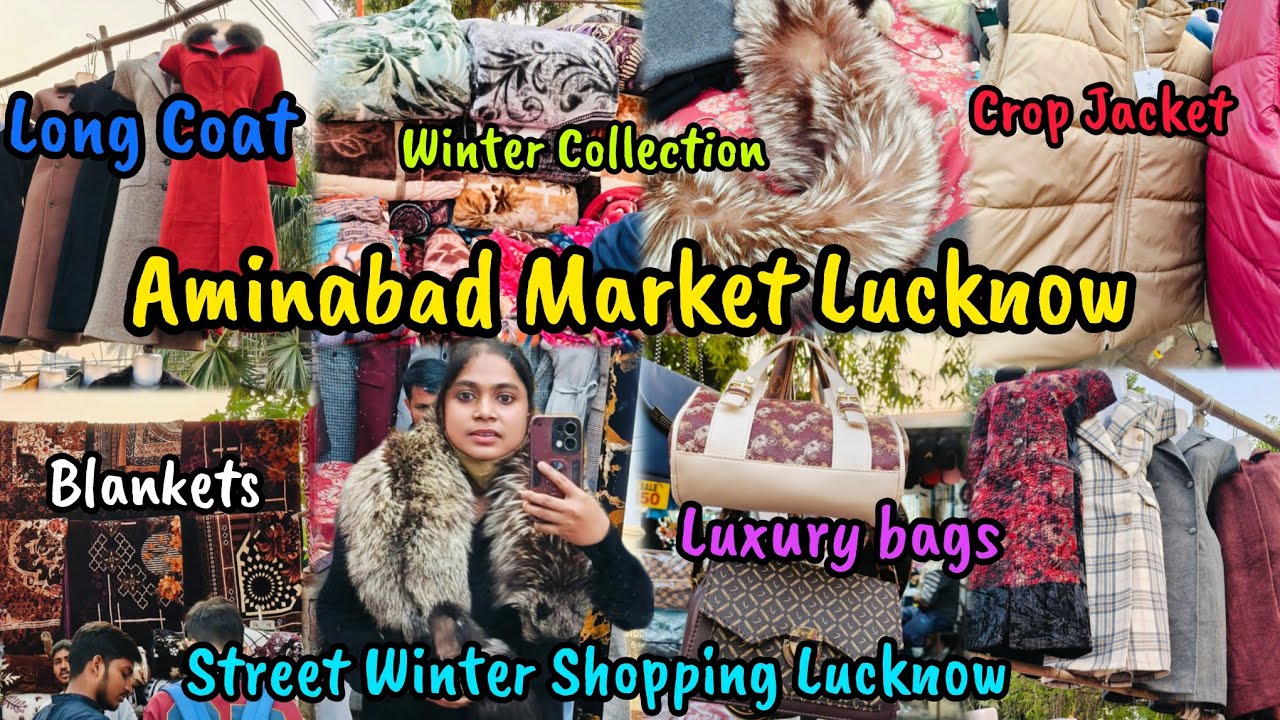 Aminabad Market Lucknow|Latest Winter Collection|Crop Jacket 🧥|Handbags 👜|Street Shopping #lucknow