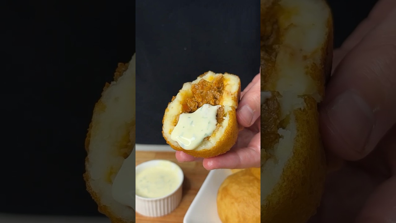 PAPAS RELLENAS: de los mejores acompa&ntilde;amientos! #shorts