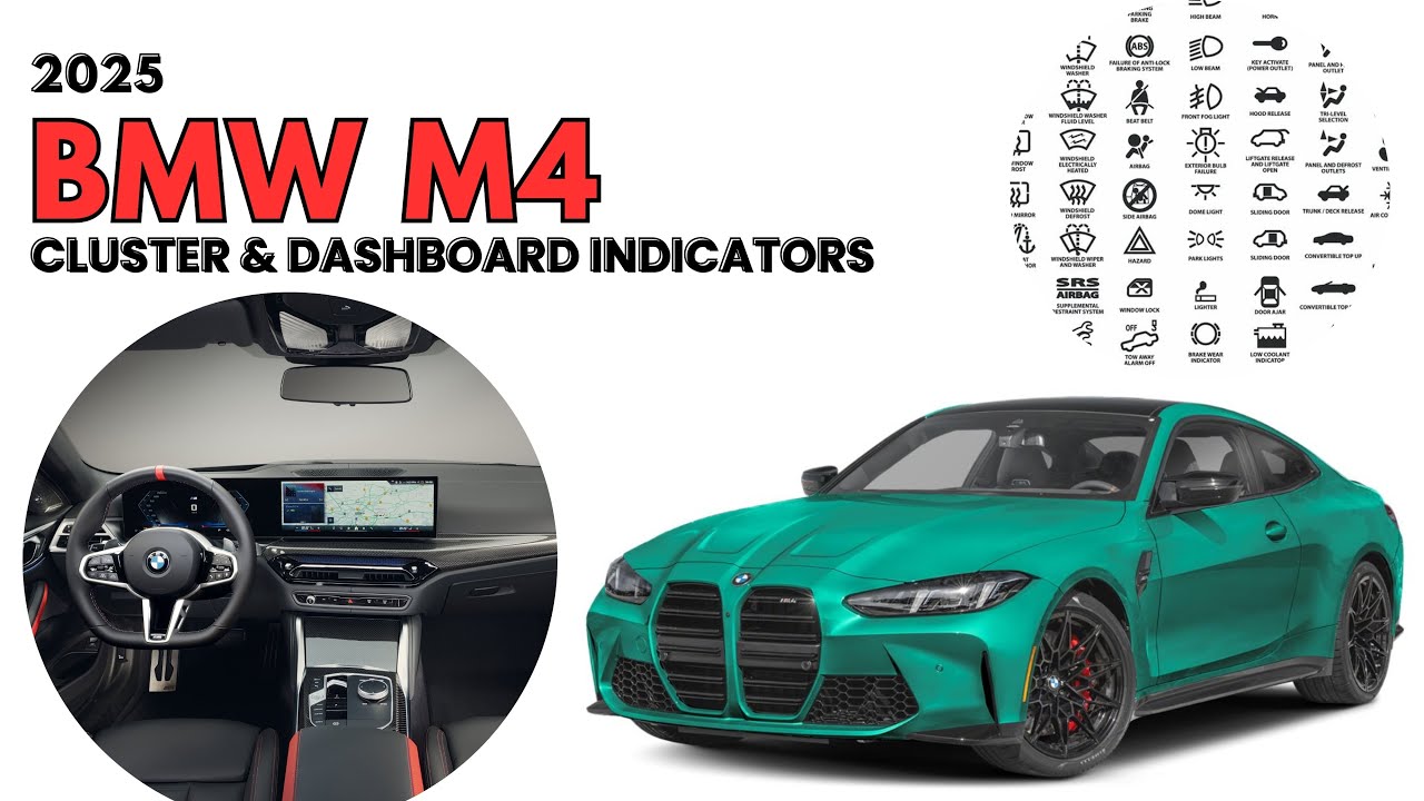 2025 BMW M4 Cluster Display & Dashboard Warning Indicators guide