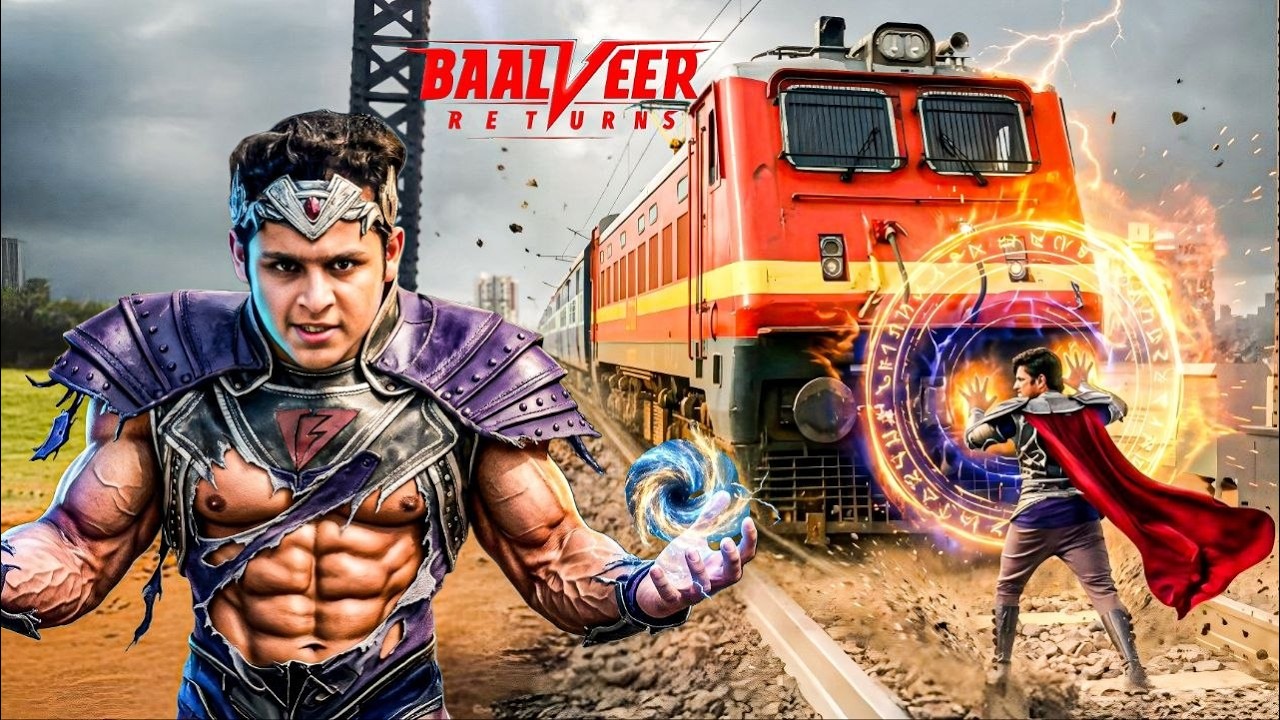 Baalveer ने अपनी शक्ति से रोक दी ट्रेन - बचाई शहर वाले की जान  ! ||  Baalveer Returns ||