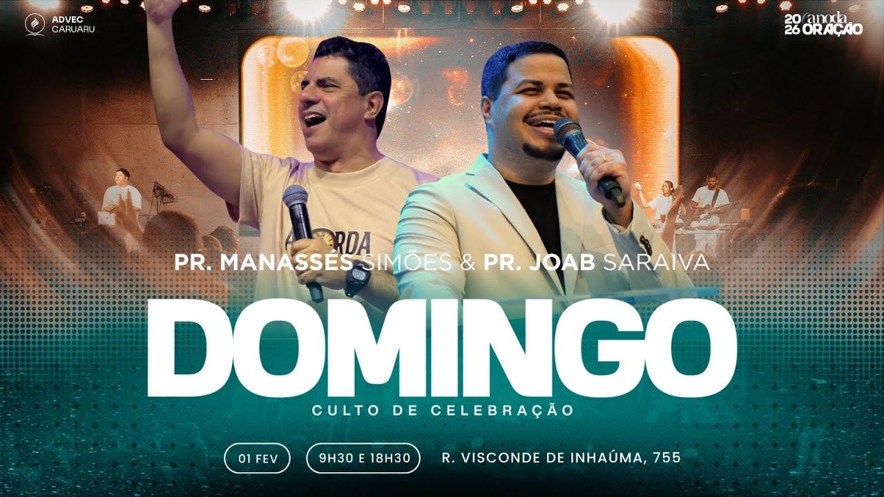 CULTO DE CELEBRAÇÃO - NOITE | Pr. Joab Saraiva | 01/02/2026