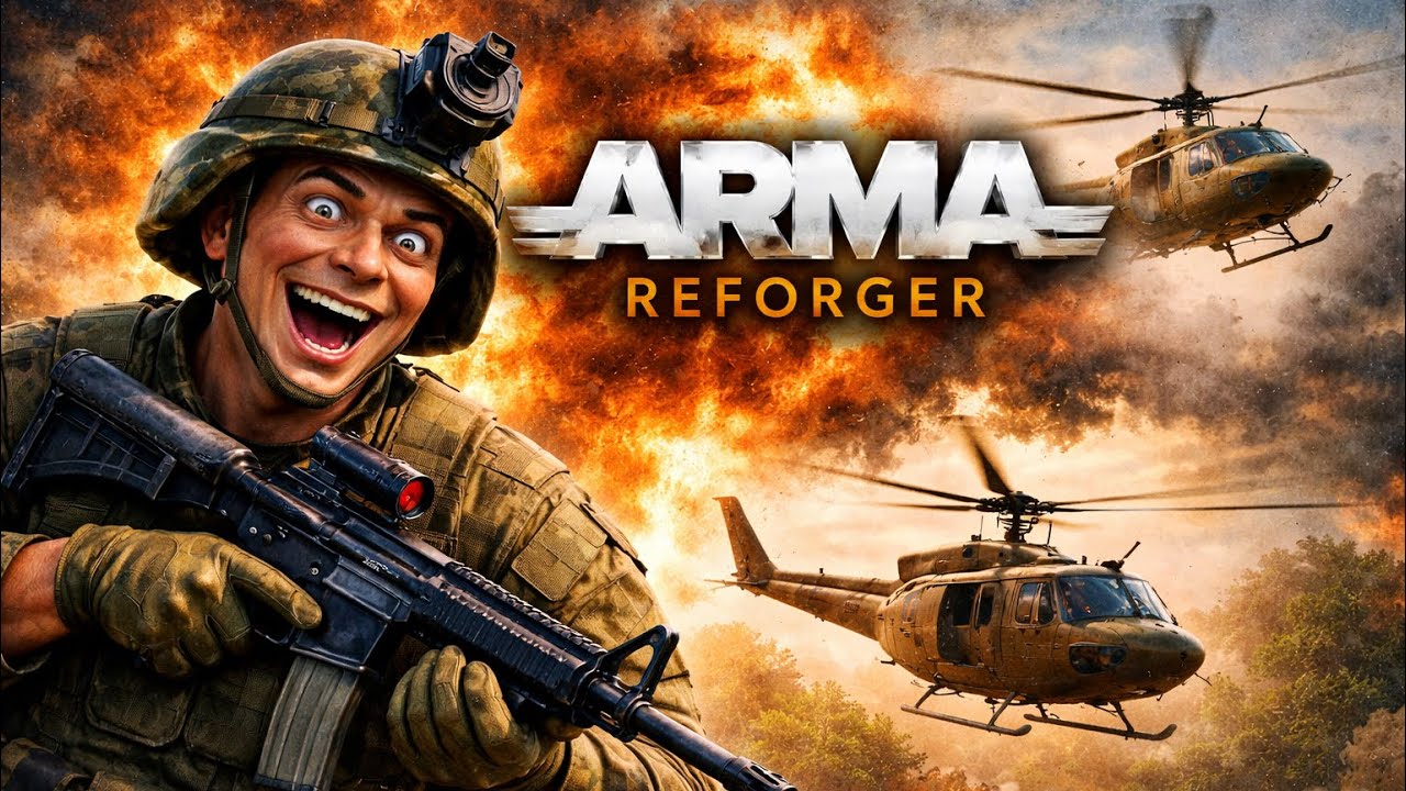 Arma Reforger | Black Hawk Bringing In Air Support 🤣