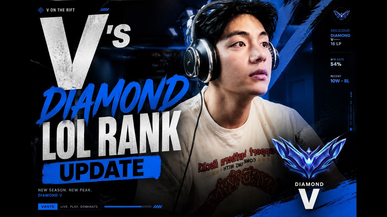 V's Diamond LoL Rank Update