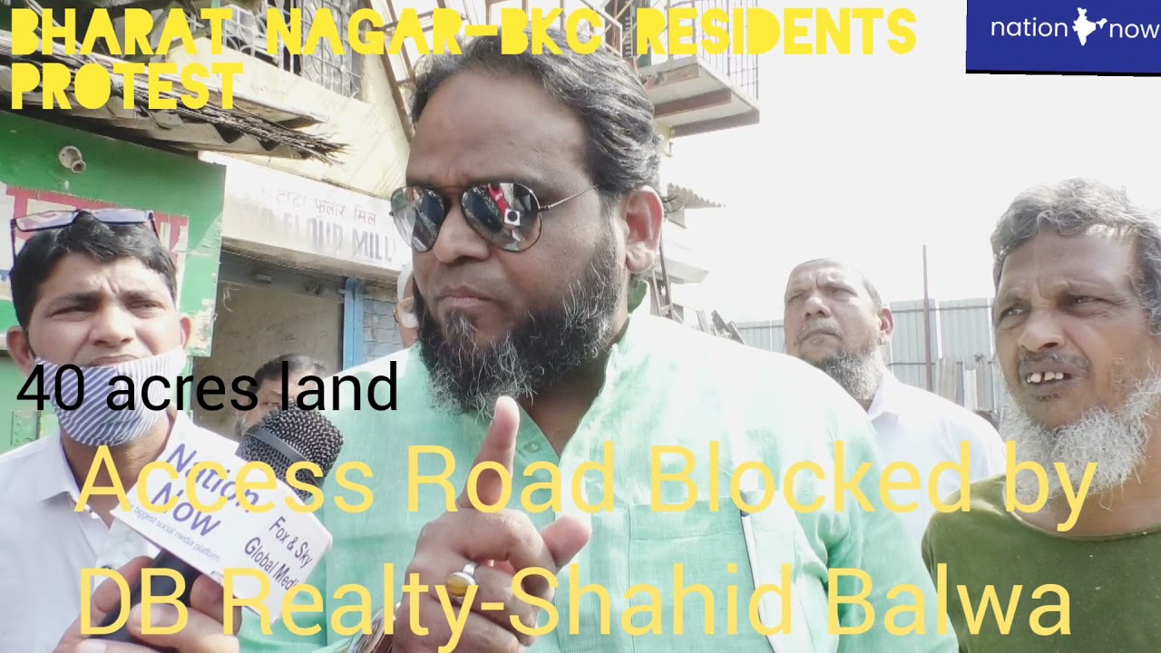 DB Realty-Shahid Balwa, block Road- Bharat Nagar- Bandra (E) -Resident protest- Adv Pradeep Nambiar