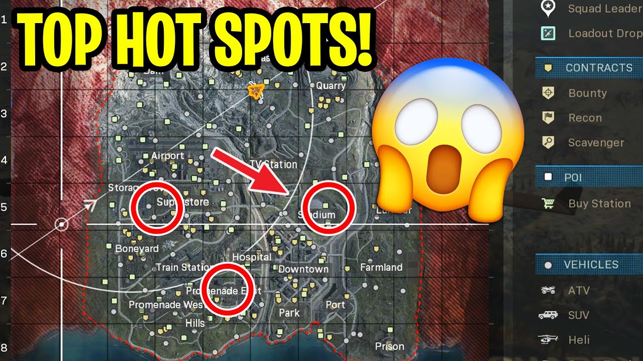 TOP 5 BEST Landing Spots in WARZONE! (Modern Warfare Warzone)