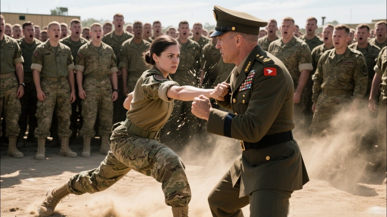 “The Colonel Tried to Strike Her—Until She Broke His Arm in Front of 800 Soldiers | Emotional Story