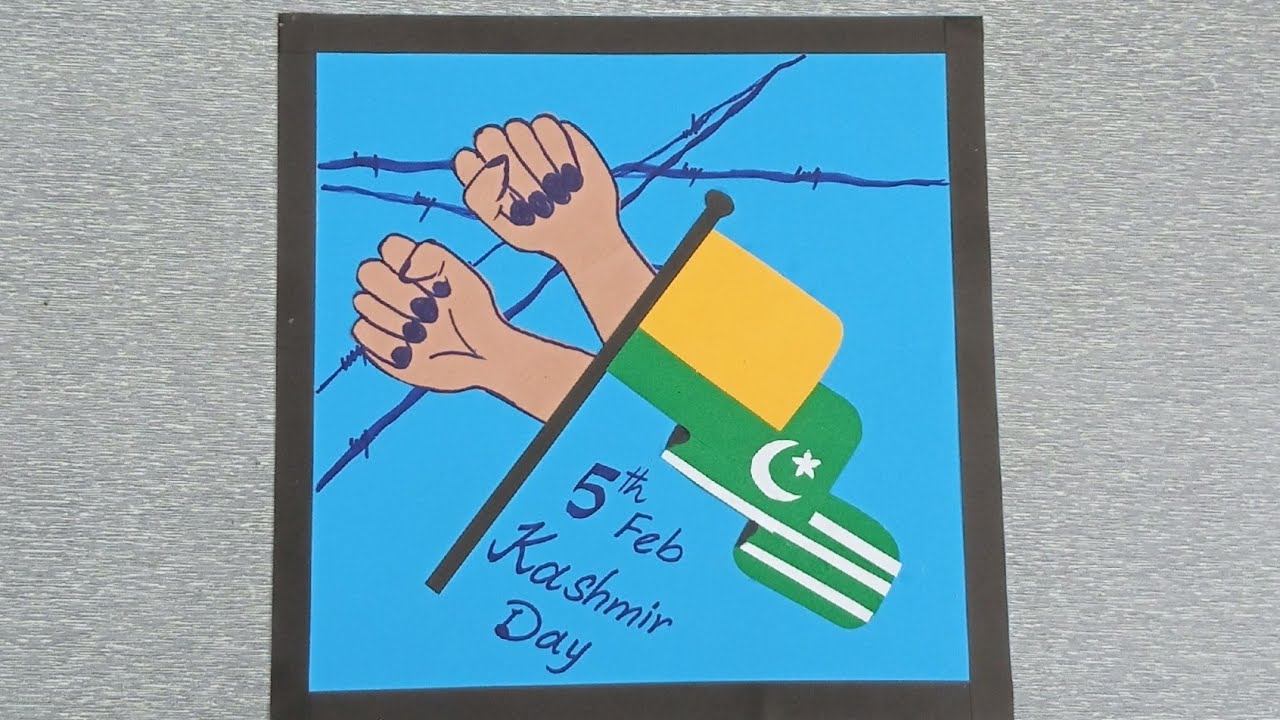 Kashmir Day Card | Kashmir Solidarity Day | Fareeha Art & Crafts