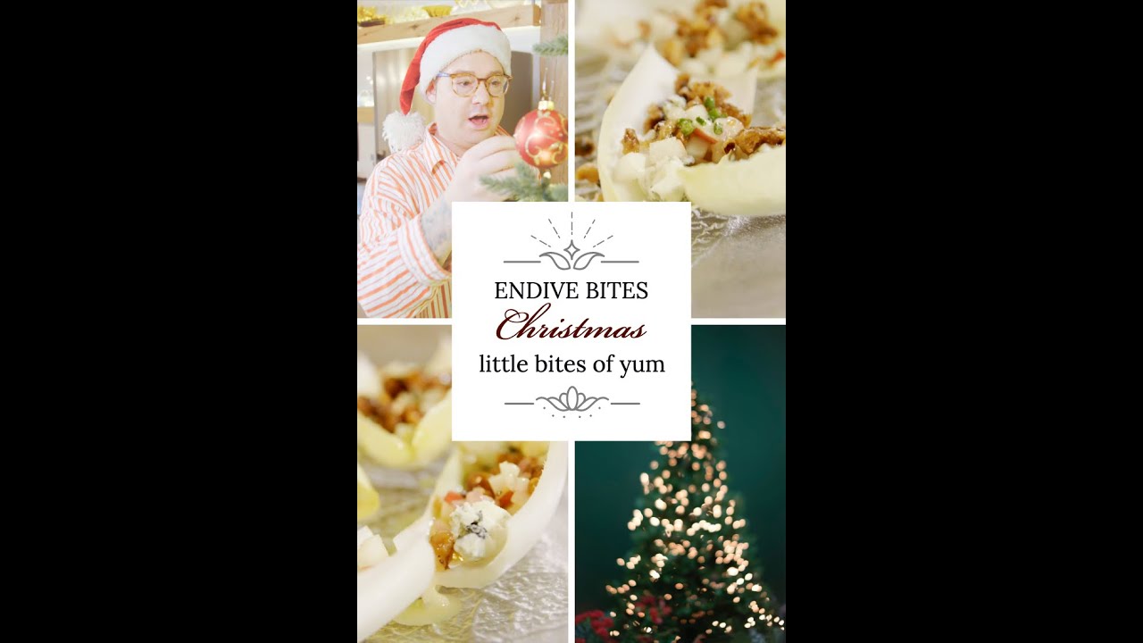 Endive Bites with Candied Nuts - Amazing Appetizer!