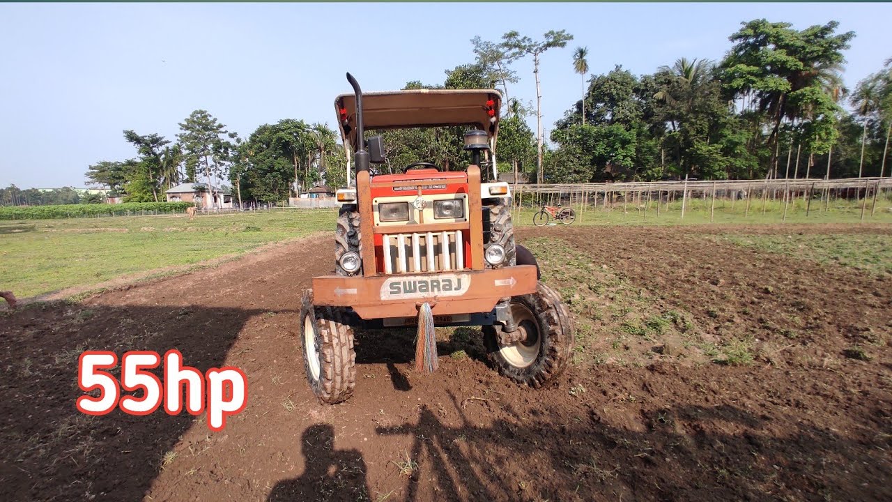 Swaraj 55 HP Tractor | Swaraj 855 FE Tractor With Rotavator | Rafik tractor wala
