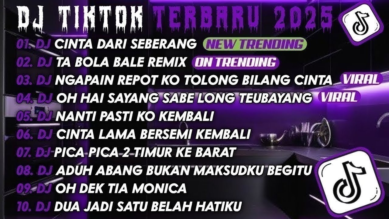 DJ TIKTOK TERBARU 2025 | DJ CINTA DARI SEBERANG🎵DJ TABOLA BALE REMIX🎵| FULL ALBUM
