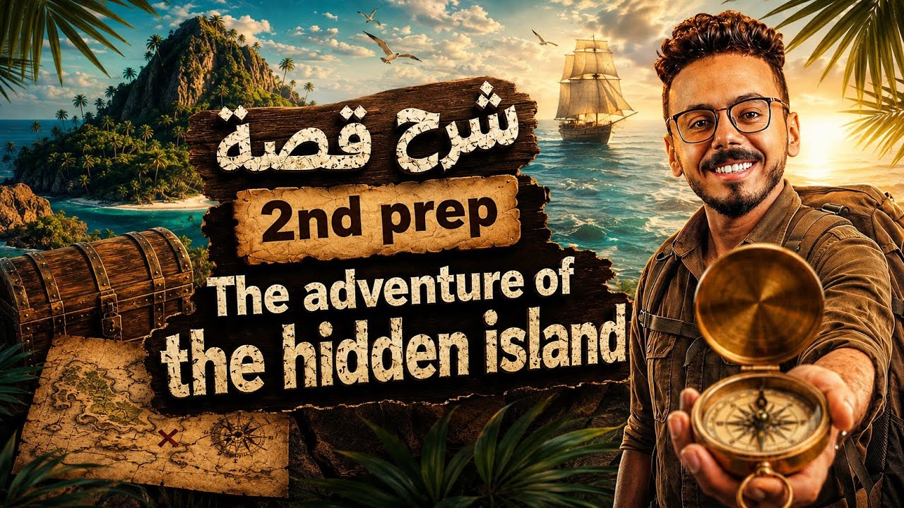🎬 The Adventure of the Hidden Island  🔍مراجعة قصة الإنجليزي كاملة للصف الثاني الإعدادي 📚 