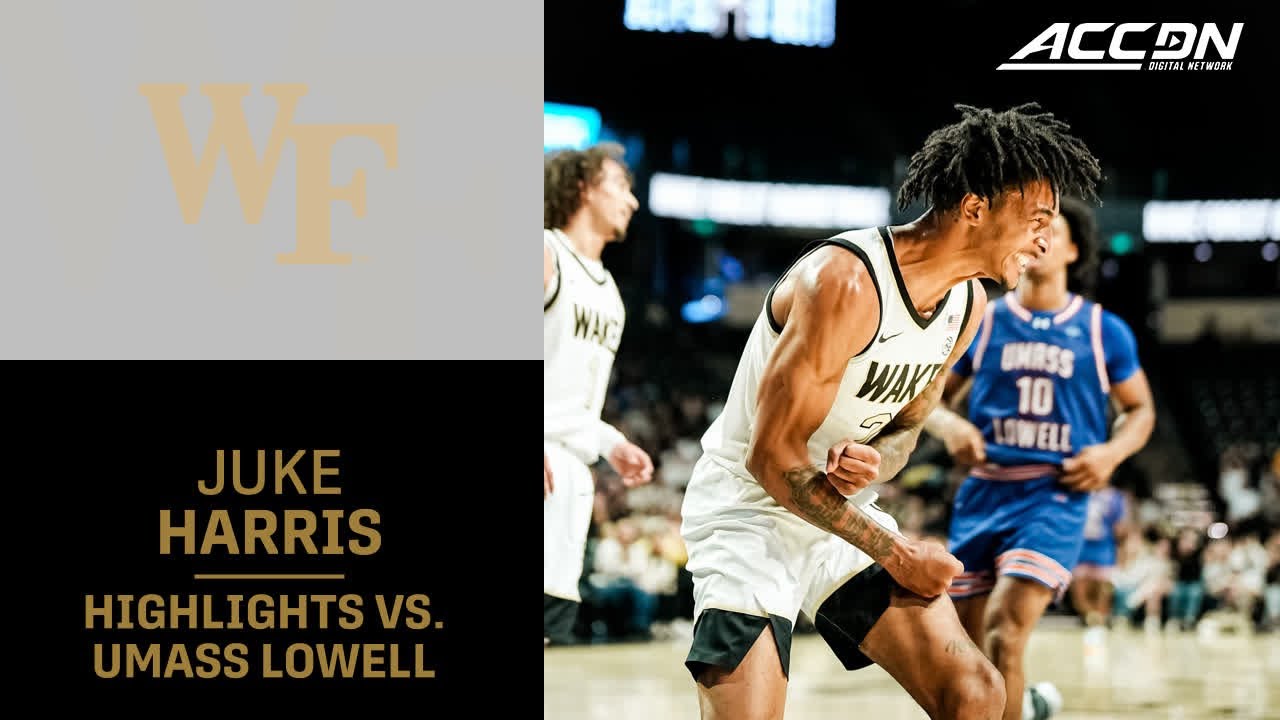 Wake Forest's Juke Harris Highlights vs. UMass Lowell