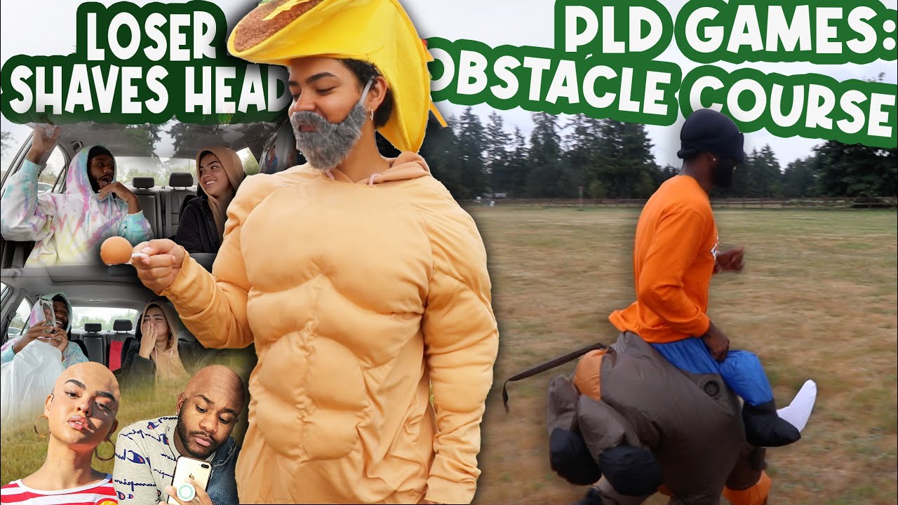 BLIND FOLDED OBSTACLE COURSE | LOSER SHAVES HEAD 😱👩🏼&zwj;🦲🧑🏾&zwj;🦲 | PLD GAMES 8/10
