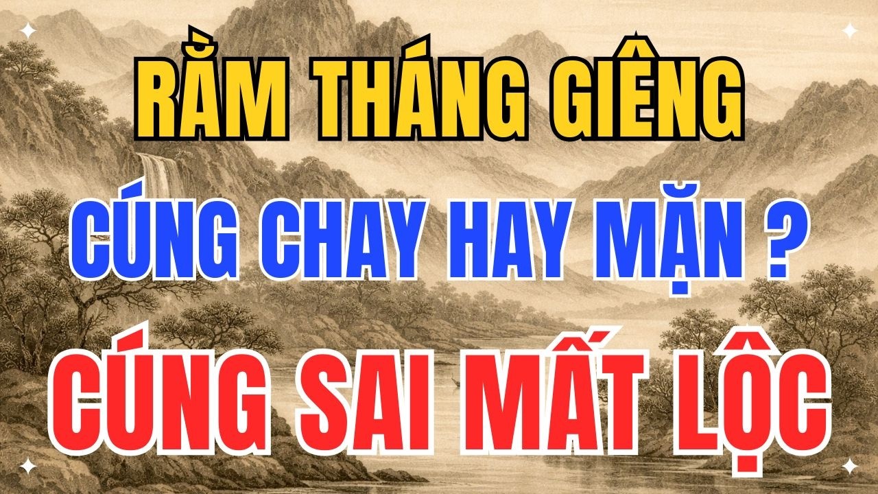 99% GIA ĐÌNH CÚNG SAI RẰM THÁNG GIÊNG: CHAY – MẶN ĐẶT NHẦM, LỘC KHÔNG TỤ