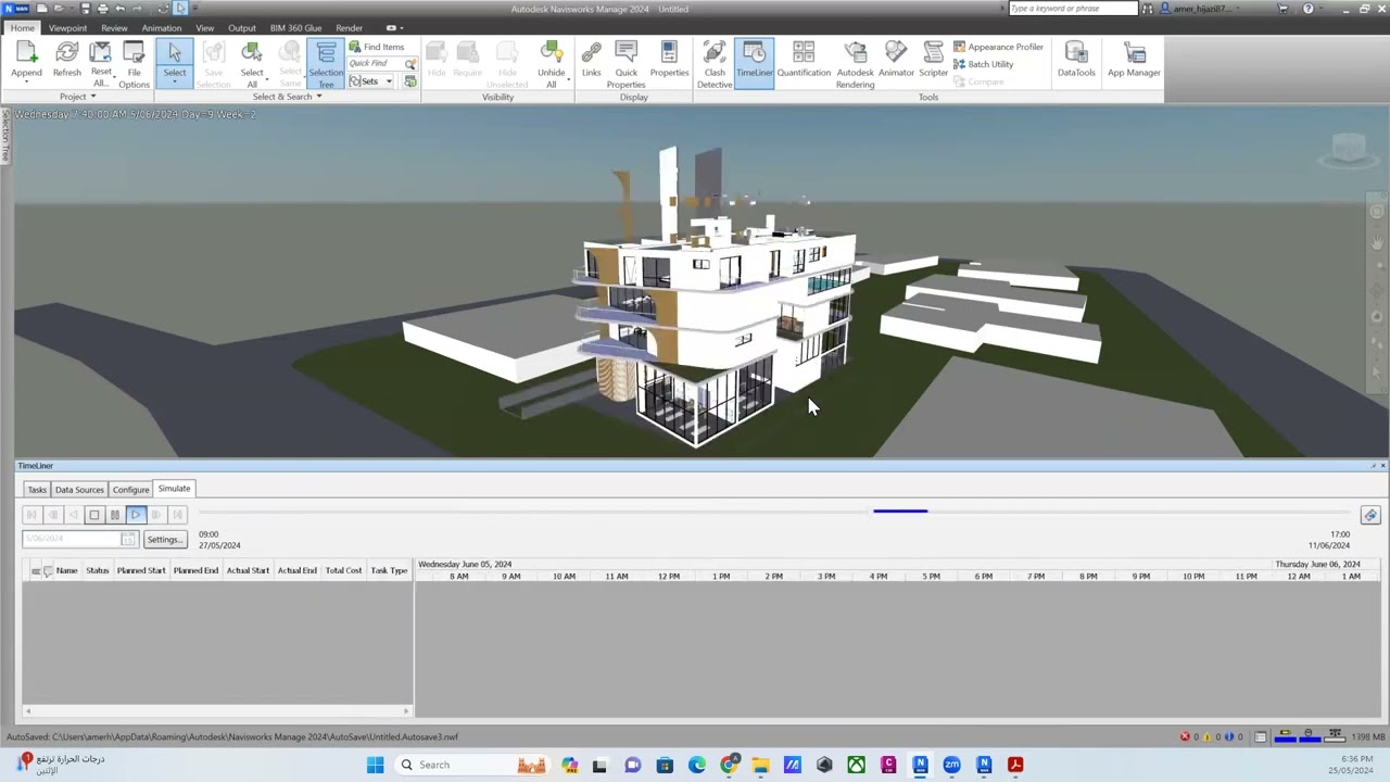 4D BIM with Navisworks Manage