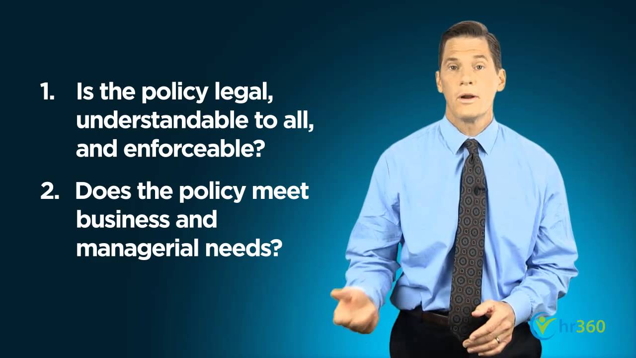 Reviewing and Updating Company Policies