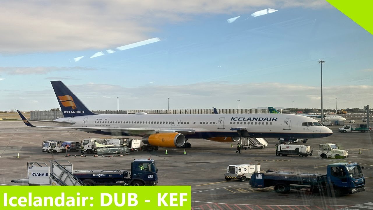 Icelandair Boeing 757-200 Flight | Dublin to Reykjavik (Keflavik)