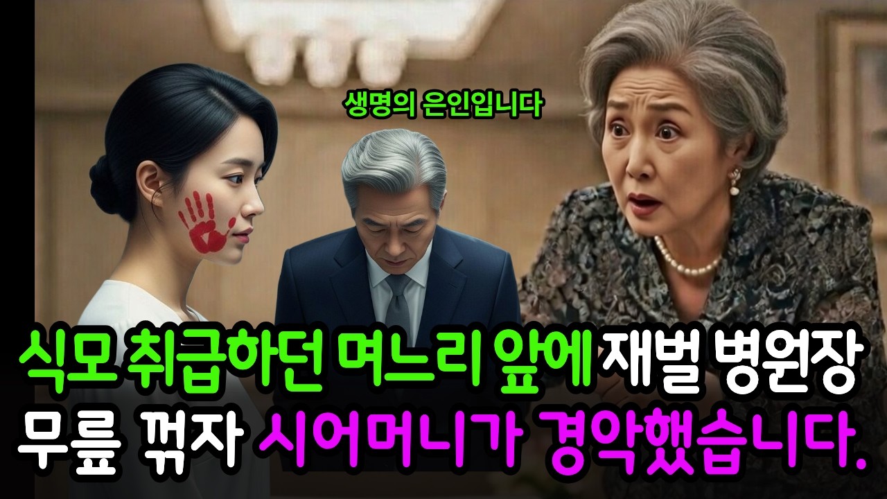 식모 취급하던 며느리 앞에 재벌 병원장 무릎 꺾자 시어머니 놀라 자빠지는데