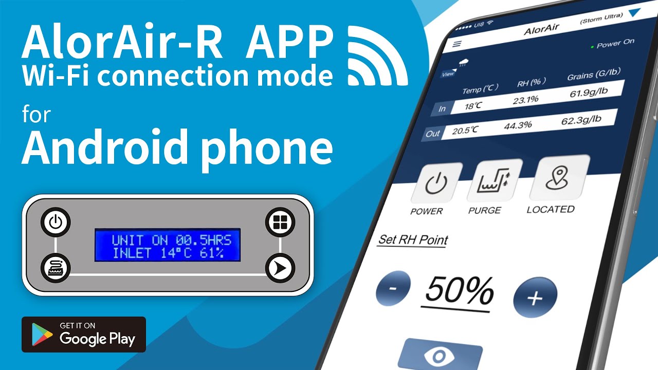 Android Phone Wi-Fi Connect App for Small LCD - AlorAir