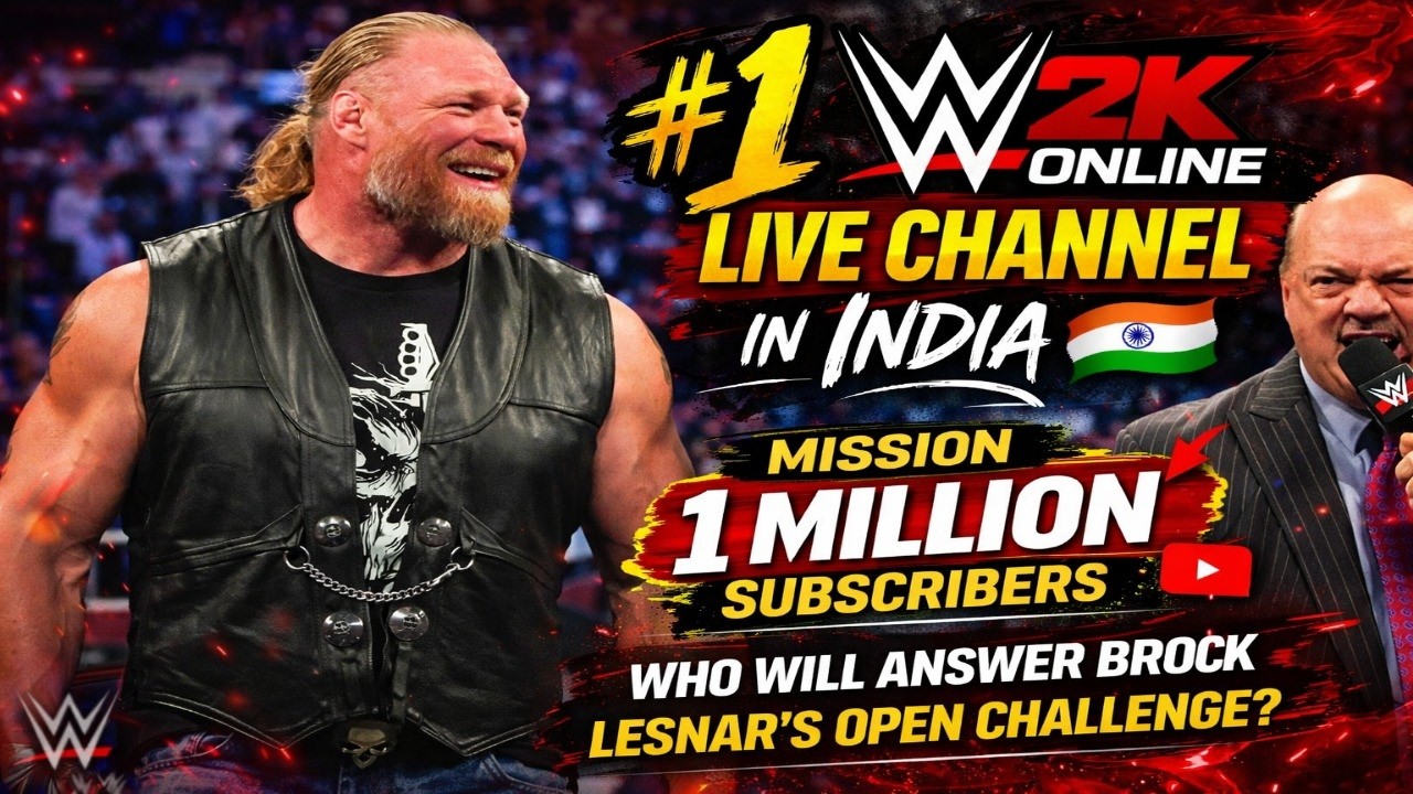 BROCK LESNAR vs Oba Femi – Kaun Hai Asli Monster? 😈 WWE 2K26 | WWE 2K26Live#BadmaasRaja Live