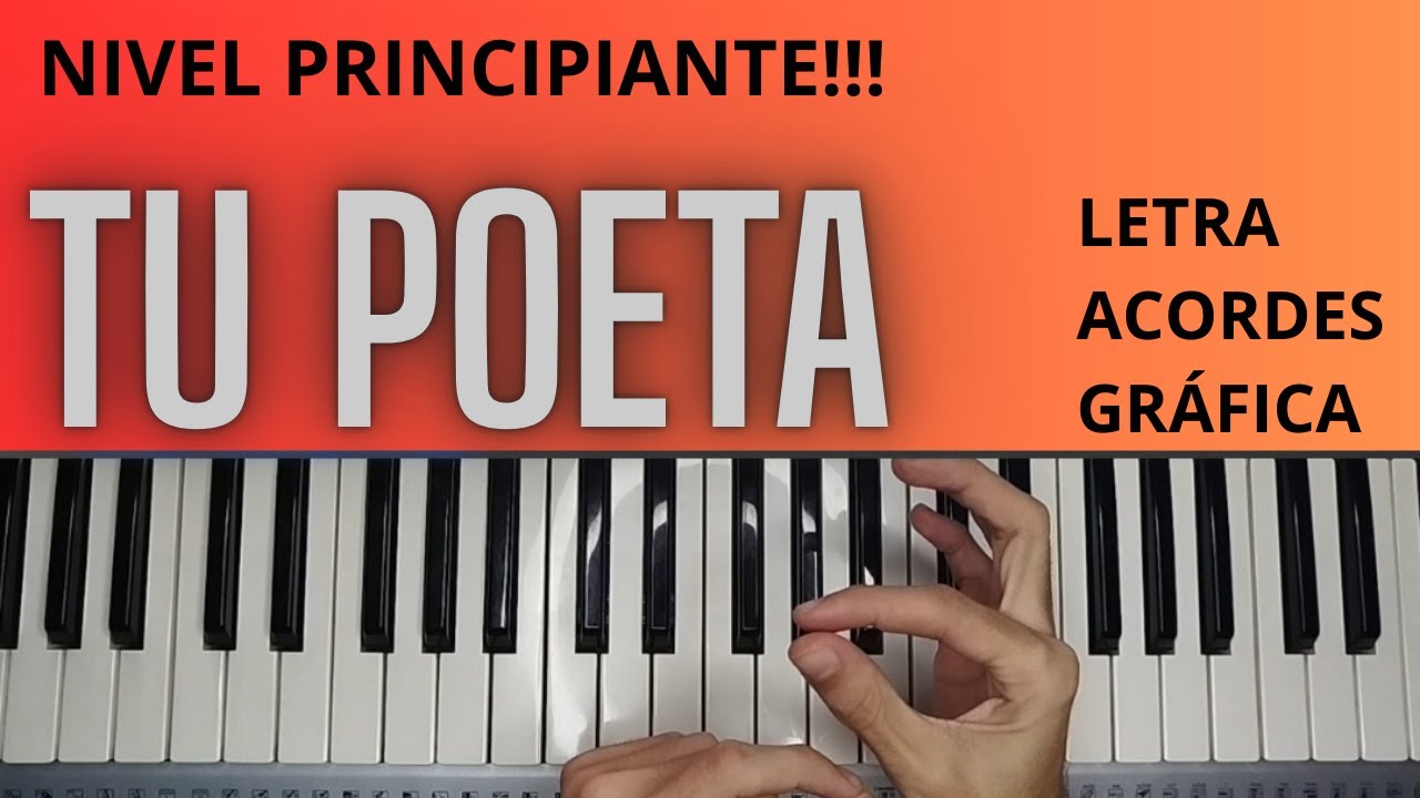 Piano Tutorial TU POETA - Alex Campos con Acordes F&aacute;ciles