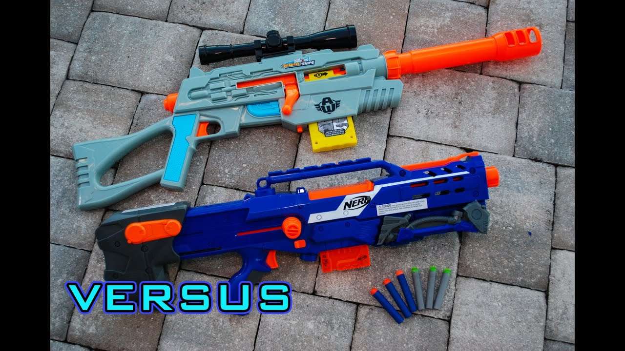 [VS] Nerf Longshot vs. Air Warriors Snipe | Which is Better?!