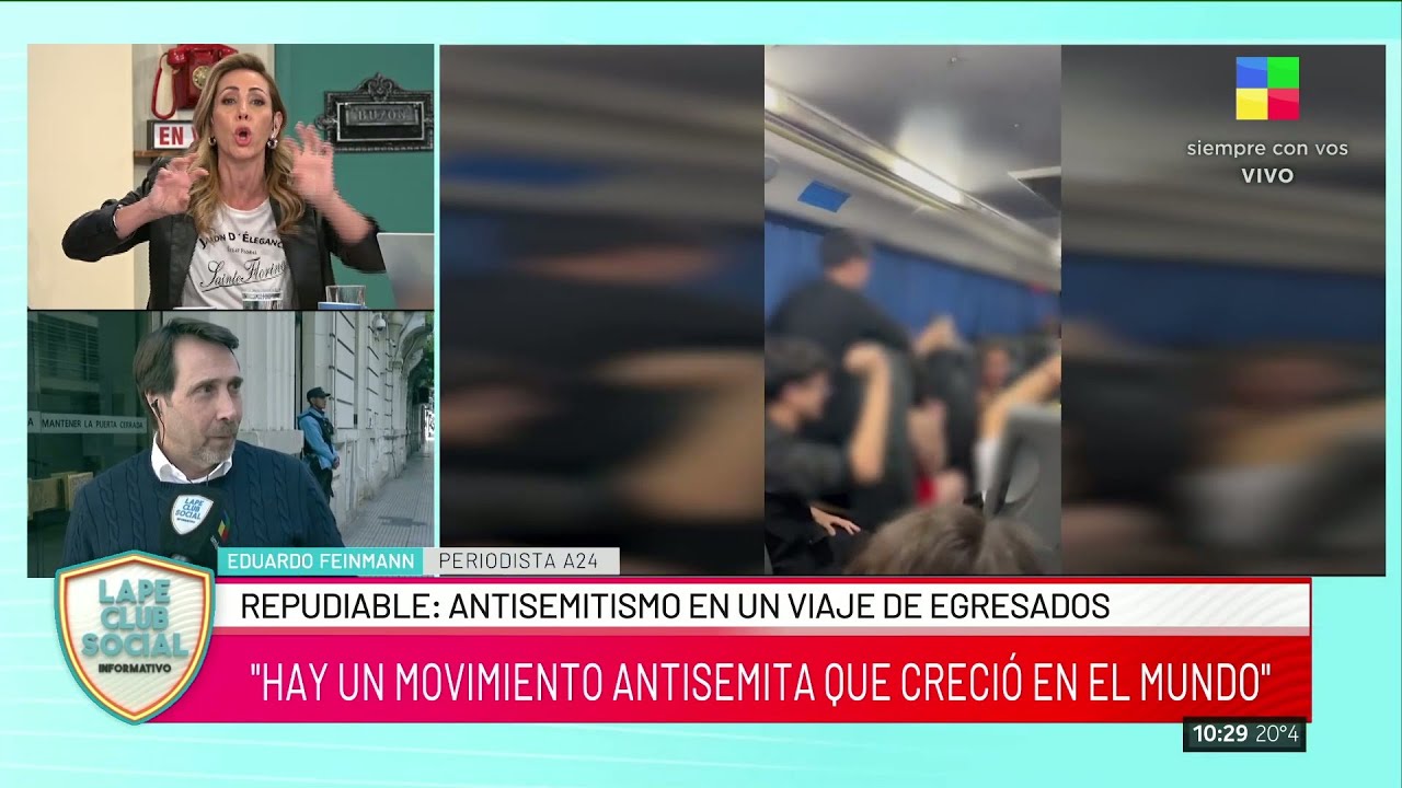 Repudio por cánticos antisemitas en un viaje de egresados