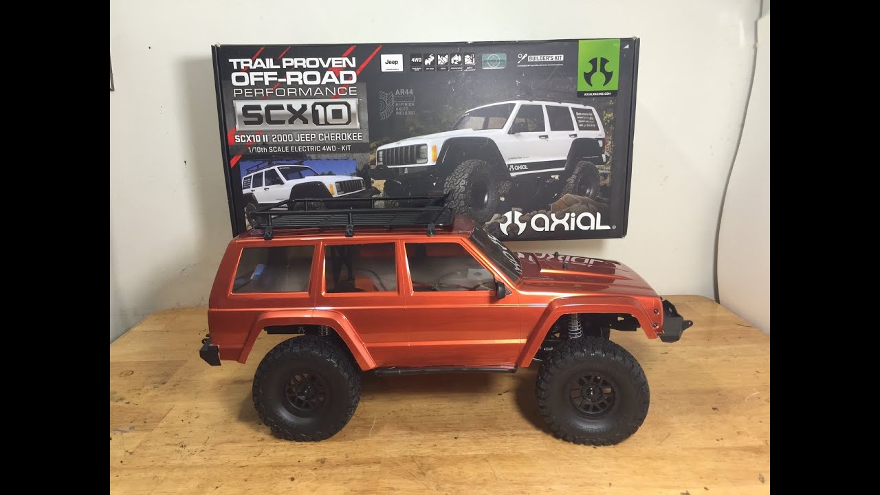 Building my new SCX10 II 2000 Jeep Cherokee Kit