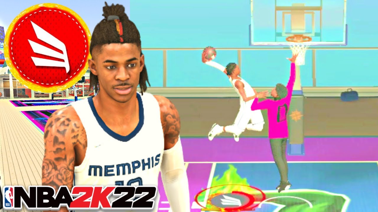 JA MORANT "2-WAY SLASHER" BUILD IS OVERPOWERED 😱 NBA 2K22 BEST CURRENT GEN BUILD