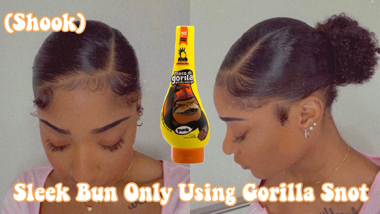 I did a slick back only using gorilla snot gel | Eva Williams