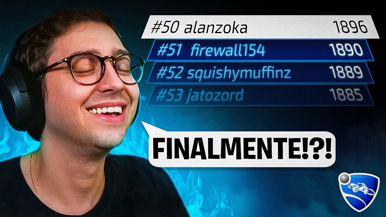 PRIME ALANZOKA FINALMENTE NO TOP GLOBAL DO ROCKET LEAGUE?? (batemos recorde)