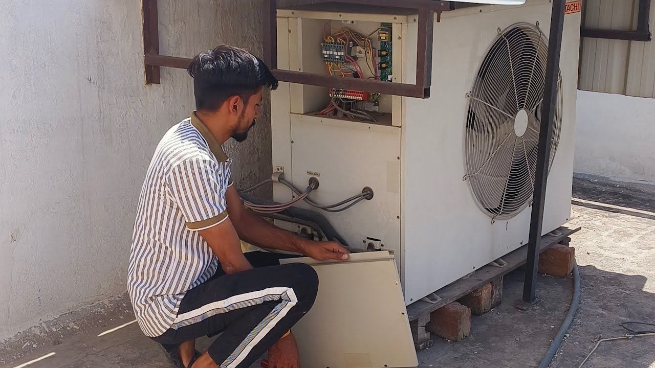 Hitachi 11 ton ac repair/ ductable ac repair/ service center hisar #service_center_hisar
