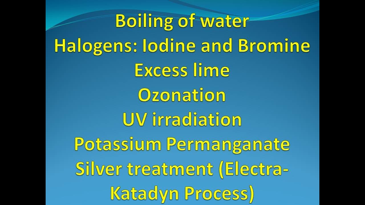 Disinfection Process in Water Treatment Plant | Methods of Disinfection | Ozonation | UV radiation