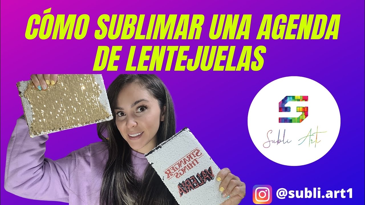 como sublimara una agenda o libreta de lentejuelas paso a paso #sublimación #personalizado
