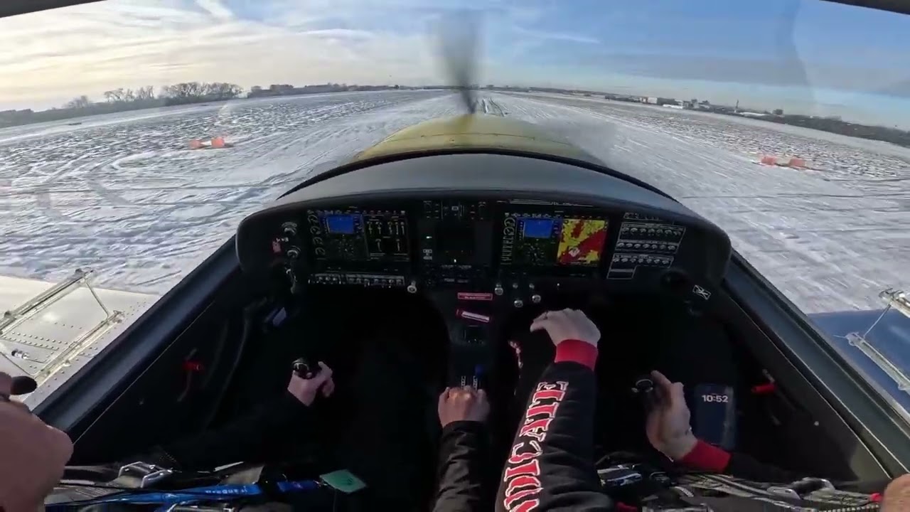 Winter landing at LKLT