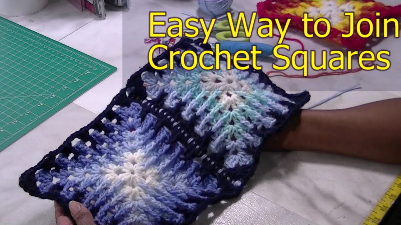 Easy, Simple Way To Join Crochet Squares