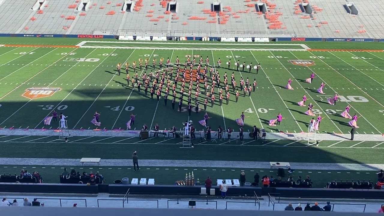 Champaign Central Marching Maroons at the Illinois Marching Band Championships- 10-26-2024