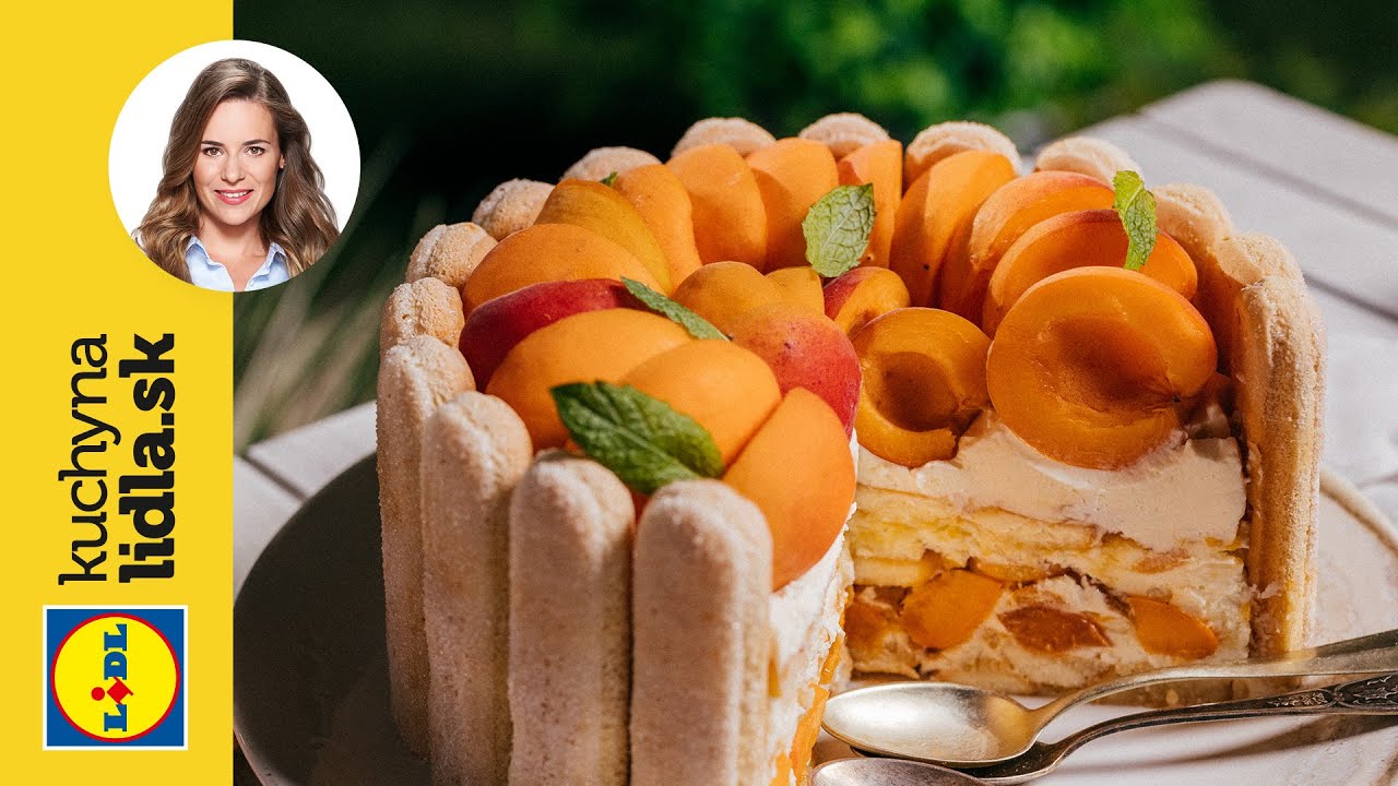 Nepečená torta z kyslej smotany a jogurtu s marhuľami 🍑 | Veronika Bušová | Kuchyňa Lidla