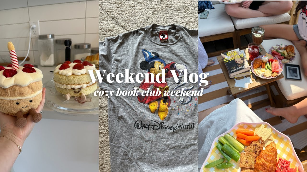 Cozy Weekend Vlog - book club, baking, depop haul | Magically Katelyn