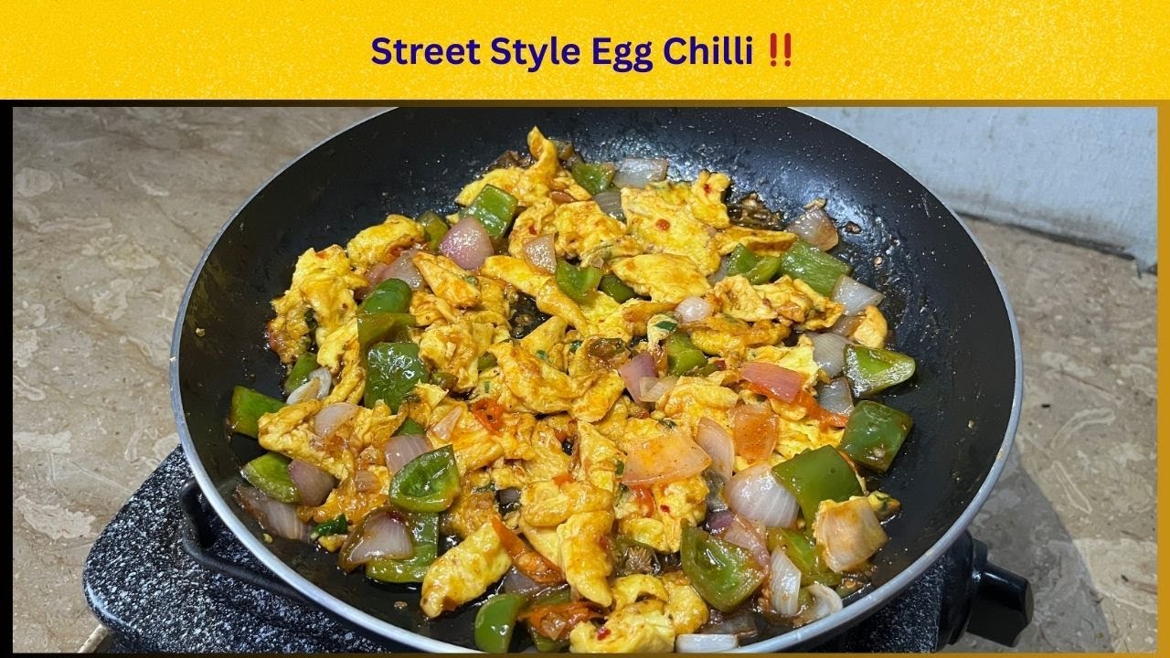 Street Style Egg Chilli recipe | Chilli Egg | How to make Egg Chilli |